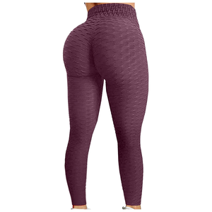 Pantalones de Yoga para ejercicio de levantamiento de cadera de burbuja para mujer, Fitness para mujer, correr, cintura alta, gimnasio, Fitness, deportes - Product Image 6