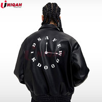 Vestes Letterman Varsity vierges unies de haute qualité pour hommes veste de baseball noire à impression personnalisée pour l'hiver High Street