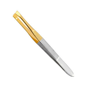 Pinzas profesionales para cejas con punta inclinada, pinzas de belleza para el cabello de acero inoxidable, pinzas para depilación Facial - Product Image 2