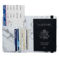 Porte-passeport en cuir PU personnalisé, vente en gros, cadeaux de Promotion de voyage, couverture de passeport, porte-cartes en cuir