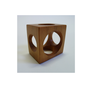 Anillo servilletero de madera de alta calidad con acabado pulido brillante forma hexagonal diseño elegante de alta calidad - Product Image 5