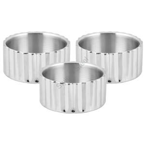 Juego de 3 piezas de cuenco de rayas rectas de doble pared - Product Image 2