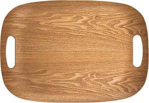 ถาดเสิร์ฟไม้โอ๊คทรงสี่เหลี่ยมผืนผ้าถาดเสิร์ฟลายไม้ทำด้วยมือจานไม้สีไม้ธรรมชาติกำหนดขนาดได้เอง - Product Image 6