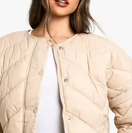 Custom Logo Knitted Woven Thick Heavyweight Zipper <b>Puffer</b> <b>Jacket</b> Breathable Eco-Friendly Fabric Short <b>Crop</b> Hooded Design <b>Women</b> - Product Image 5