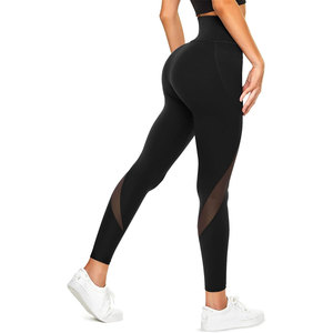 Pantalon de yoga sans couture avec logo personnalisé pour femmes Leggings de fitness à motif solide avec fermeture à la taille élastique - Product Image 6