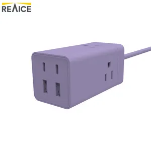 Ul/Ce/Gs/Saa/Kc/Fcc/Pse/Bsmi 65W Us Stekker Overspanningsbeveiliging Multi Plug Sockets Met Industriële Uitbreiding Power Strip Met Usb-Poort