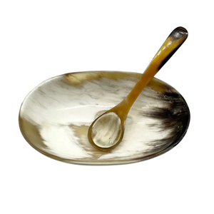 Genuine Ox Horn <b>Serving</b> <b>Bowl</b> Multi-Craft Natural Horn Decor for Soup <b>Christmas</b> Gift-Polished Technique for Palm Lathering Shave - Product Image 1