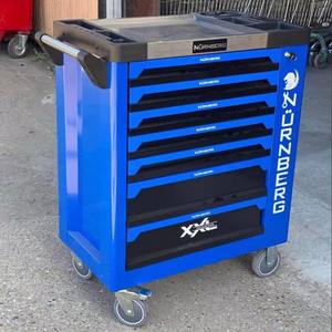 High Quality Wholesale Portable Tool <b>Box</b> Fully Equipped Pre-Assembled Ball Bearing Wheeled Waterproof 7-Drawer Aluminum Alloy - Product Image 1