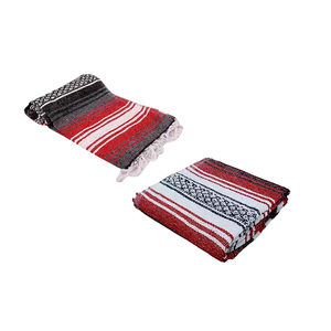 Warm & Soft Falsa <b>Blanket</b> Cherry Color Mexican Style <b>Throw</b> For All Seasons - Product Image 5