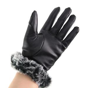 Guantes de Piel de Oveja Genuinos de Fábrica al por Mayor, Guantes de Cuero Genuinos Cálidos para Invierno para Mujer, Guantes de Mujer para Exteriores - Product Image 1