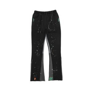 Digger International Wholesale 2026 <b>Men's</b> Custom Flare Track Pants Streetwear French Terry <b>Fleece</b> Baggy <b>Joggers</b> Dark Wash Pants - Product Image 5