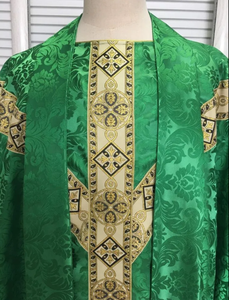 Chasuble de prêtre sur mesure 2025, coton blanc, broderie dorée, respirante, Moyen-Orient, unisexe, longueur cheville, haute qualité, nouveau design - Product Image 6