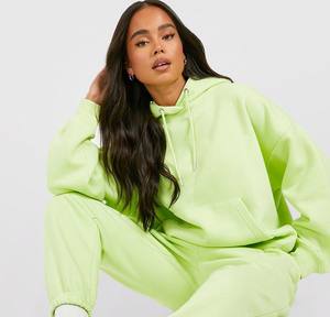 ชุดวอร์มสองชิ้นแบบลำลองใส่ได้ทั้งชายและหญิงชุดวิ่งพร้อมฮู้ดและกระเป๋า - Product Image 5