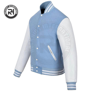 Veste universitaire personnalisée de haute qualité OEM label privé veste Letterman en laine mélangée style baseball avec écusson brodé - Product Image 3