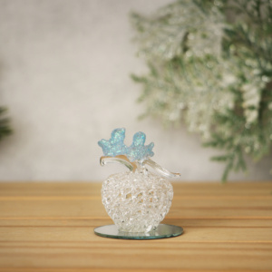 Figura de Ángel de cristal brillante con Alas Doradas-Decoración navideña - Product Image 5