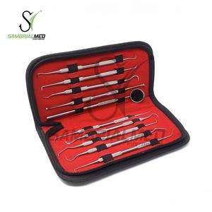 Détartreur dentaire autoclavable de qualité supérieure et ensemble de miroirs 10 pièces en acier inoxydable allemand certifié CE classe I alimentation manuelle - Product Image 4