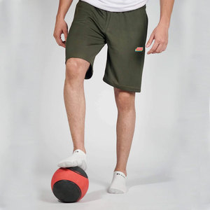 Shorts de sport décontractés pour hommes, respirants, écologiques, à séchage rapide, personnalisables, en mélange polyester-coton, avec cordon de serrage - Product Image 4