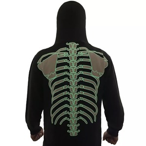 Offre Spéciale de haute qualité Logo personnalisé unisexe pleine fermeture éclair à capuche strass coton sweat à capuche décontracté hommes - Product Image 5