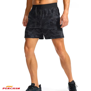 Shorts pour hommes 2026, style urbain, écologiques, 100 % polyester, taille mi-haute, fermeture élastique et tissu en toile - Product Image 1