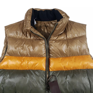 Men Genuine Leather Gilet Winter <b>Hip</b> Hop Outer Wear Turtleneck Warm Cotton Lined OEM Wholesale - Product Image 4