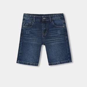 Pantalones cortos de mezclilla informales de cintura alta para hombre directos de fábrica estilo recto lavado ligero transpirable al por mayor a precio barato - Product Image 1