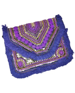 Sacs à provisions Banjara Pochettes ornées de fusion tribale Sacs seau de travail miroir ethnique vente chaude au Qatar Dubaï - Product Image 1