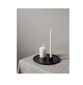 Bougeoir en métal Design Moderne Intérieur Chambre Décor Fer Métal Noir Cône pour pièce chaude - Product Image 1