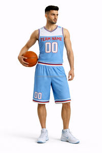 Uniforme de Baloncesto Multicolor, Ropa de Baloncesto Personalizada, Último Diseño, Uniforme de Baloncesto Personalizado de Calidad 100% Poliéster - Product Image 3