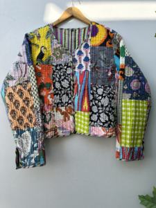 La mejor calidad Patchwork algodón Kantha acolchado transpirable Reversible secado rápido Unisex tamaño personalizado cosido a mano Blazer abrigo - Product Image 5