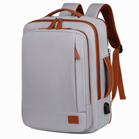 Sac d'école 42*31*12, imperméable, portable, pour ordinateur portable, capacité de voyage, sac à dos en Oxford avec port de charge USB