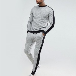 Chándal deportivo de algodón liso para hombre de alta calidad, pantalones para correr, pantalones de chándal y Sudadera con capucha, conjunto de 2 piezas, chándales para hombre - Product Image 5