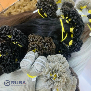 Extensiones de Cabello Virgen Vietnamita Rusa al por Mayor con Punta Plana, Súper Doble Trama, Personalizadas, con Punta en I, Tejido Doble a Máquina, de 10 a 34 Pulgadas - Product Image 3