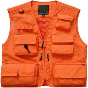 Top Trending New Classic Orange Mesh Chalecos de seguridad para la construcción Chaleco DE SEGURIDAD reflectante Ropa de trabajo con múltiples bolsillos - Product Image 1