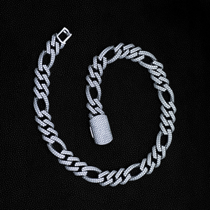 Chaîne cubaine solide en acier inoxydable avec placage en or véritable Accessoire Hip Hop durable et élégant disponible à bas prix - Product Image 5