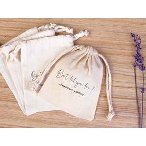 Custom Bachelorette Hangover Kit <b>Pouches</b> Screen Printed Survival Gift Bags Cotton <b>Drawstring</b> Use Clothing Crafts Dust - Product Image 2