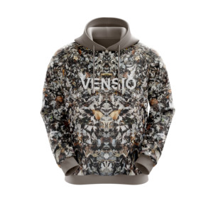 Sweat à capuche unisexe 100 % polyester respirant en polaire 330g, personnalisable pour homme, modèle hiver vierge avec logo frontal uni pour la chasse - Product Image 3