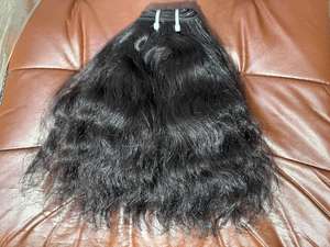 Extensions de cheveux humains naturels non transformés 100% Premium Loose Wave Raw Indian Temple Hair Vente en gros directe du fournisseur indien - Product Image 5