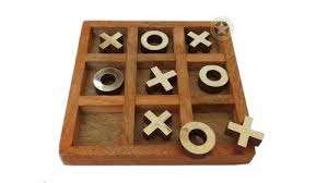 Jeu de Tic Tac Toe en bois de luxe fait à la main Zero Cross New Look pour le jeu des enfants en toutes saisons-Été Hiver Printemps - Product Image 2