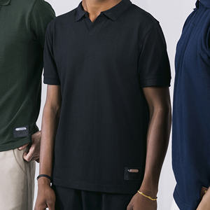 เสื้อโปโลแขนสั้นผู้ชาย, เสื้อยุทธวิธีกลางแจ้งแขนสั้นสีพื้นระบายอากาศสำหรับธุรกิจกอล์ฟ - Product Image 5