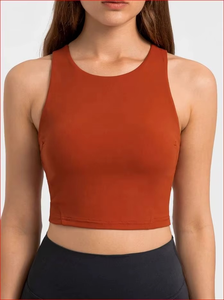 Camiseta sin mangas para mujer, ligera, de tela transpirable, para verano, playa, top corto, para fitness, gimnasio, yoga, para damas - Product Image 2
