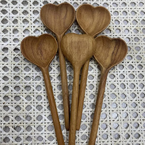 Cuchara de madera minimalista, mango largo para servir fruta, mermelada, café, bebidas, hogar, restaurante, fiesta, regalo de negocios - Product Image 1