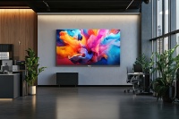 Layar Video Wall COB 8K HDR Micro LED 5G Dual Backup P0.7 P0.9 P1.2 P1.5 untuk Pengaturan Home Theater Mewah