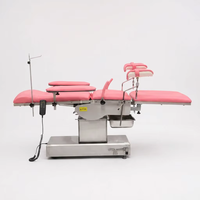 Table d'opération gynécologique électrique à extension latérale CH-T600, lit d'accouchement obstétrical, table de chirurgie en acier inoxydable pour bloc opératoire