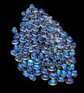 En kaliteli doğal gökkuşağı aytaşı Jewelry chons taşlar gevşek aytaşı takı taş mavi yangın aytaşı Cabochon takı için