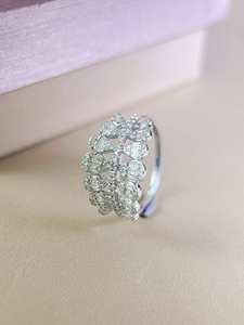 เครื่องประดับเงินแท้ 925 ประดับมอสซาไนต์ ชุบโรเดียมอย่างดี ดีไซน์หยดน้ำ ทันสมัย เหมาะสำหรับเป็นของขวัญงานหมั้น งานแต่งงาน หรืองานเลี้ยง - Product Image 2