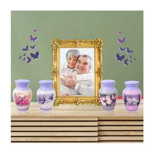 Urna funeraria de urna de aluminio hecha a mano de diseño personalizado para exportador de cremación de urna de latón blanco humano de la India con calidad de exportación - Product Image 6