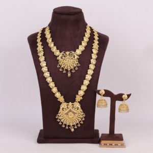 Venta al por mayor Forming 14K 18K 24K Gold Filled Combo Necklaces Set, Fashion Jewelry Set, Tradicional & Wedding Long Combo Jewelry Set - Product Image 1