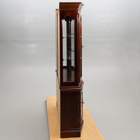 Vitrines de salon en acajou massif antique, portes en verre transparent, forme trapézoïdale, couleur personnalisée, meubles pour la maison
