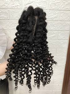 Wholesale Full Lace Wig HD Lace Frontal Wig Vietnamese Human Hair Extensions <b>Top</b> Quality Curly Wigs - Product Image 3