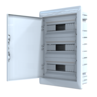 Boîte de distribution encastrée Yavuz Pano Aydinlatma POLI 019-B blanche IP40 en plastique ABS PC 390x535x107 mm 45 MCB 2,52 kg